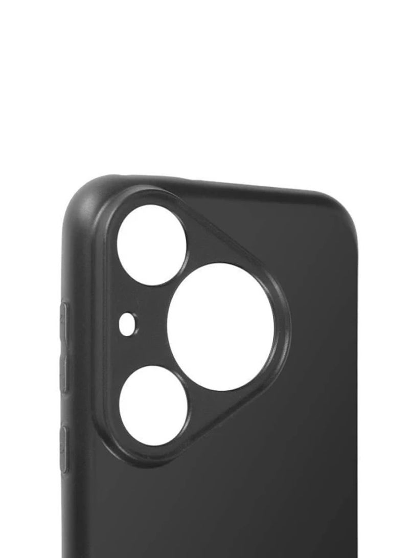 Wtech Huawei Pura 80 5G 2025 Soft Liquid Silicone Case Cover (MCRPSN) - Black - Image 3