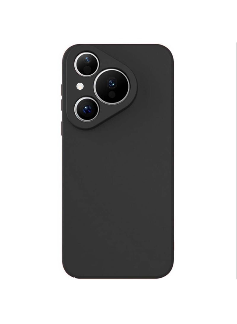 Wtech Huawei Pura 80 5G 2025 Soft Liquid Silicone Case Cover (MCRPSN) - Black - Image 2