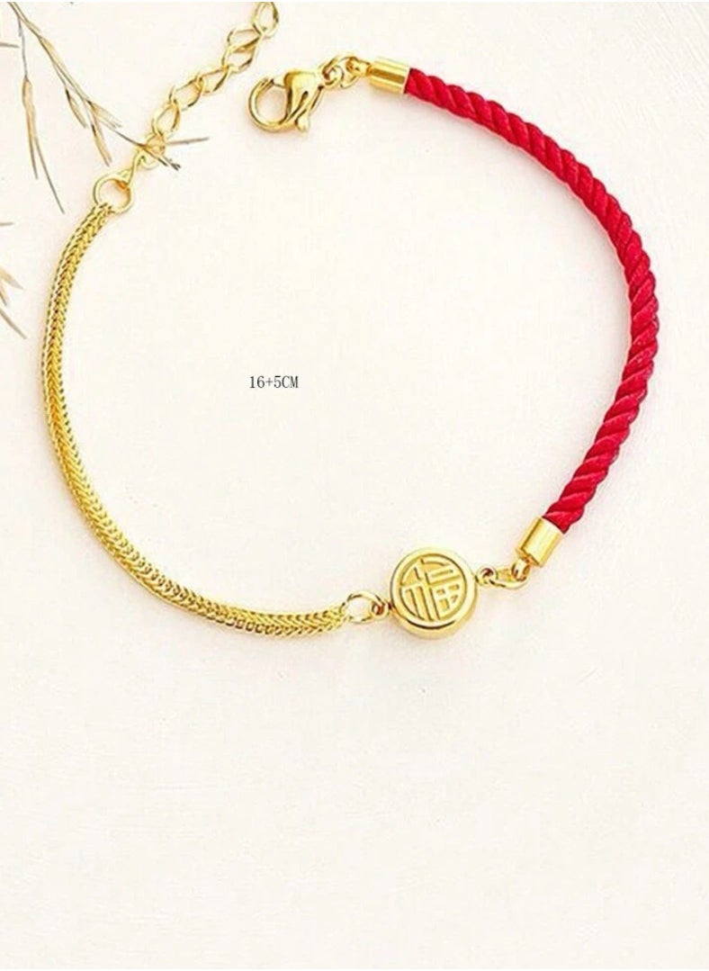 NEW STYLE - Elegant Gold Plated Stainless Steel Bracelet For Women - Image 1