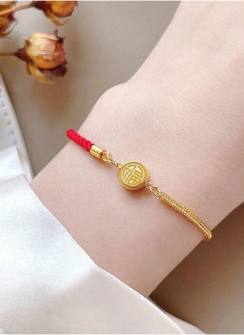 NEW STYLE - Elegant Gold Plated Stainless Steel Bracelet For Women - Image 1