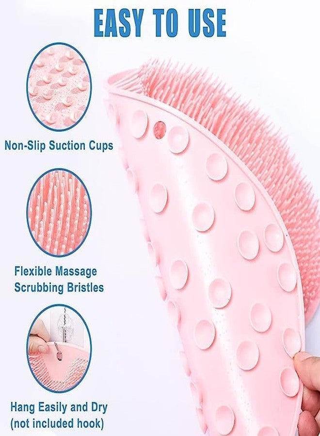 CRENTROVA Silicone Bath Scrubber Mat | Shower Foot Massage Mat with Suction Cups | Body & Back Scrubber for Women & Men | Acupressure Massage Pad | Non-Slip, Flexible & Hygienic - Image 3