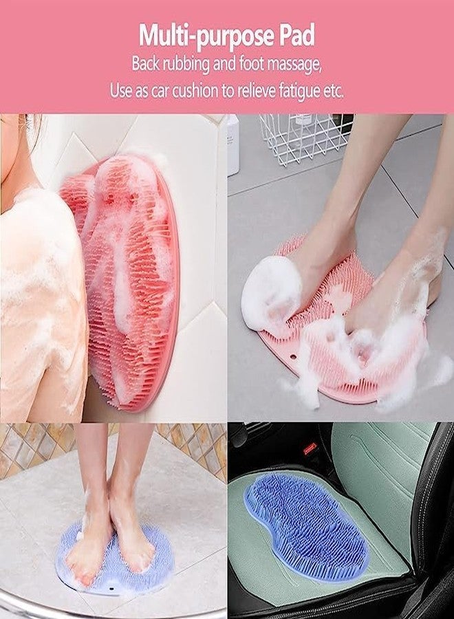 CRENTROVA Silicone Bath Scrubber Mat | Shower Foot Massage Mat with Suction Cups | Body & Back Scrubber for Women & Men | Acupressure Massage Pad | Non-Slip, Flexible & Hygienic - Image 5