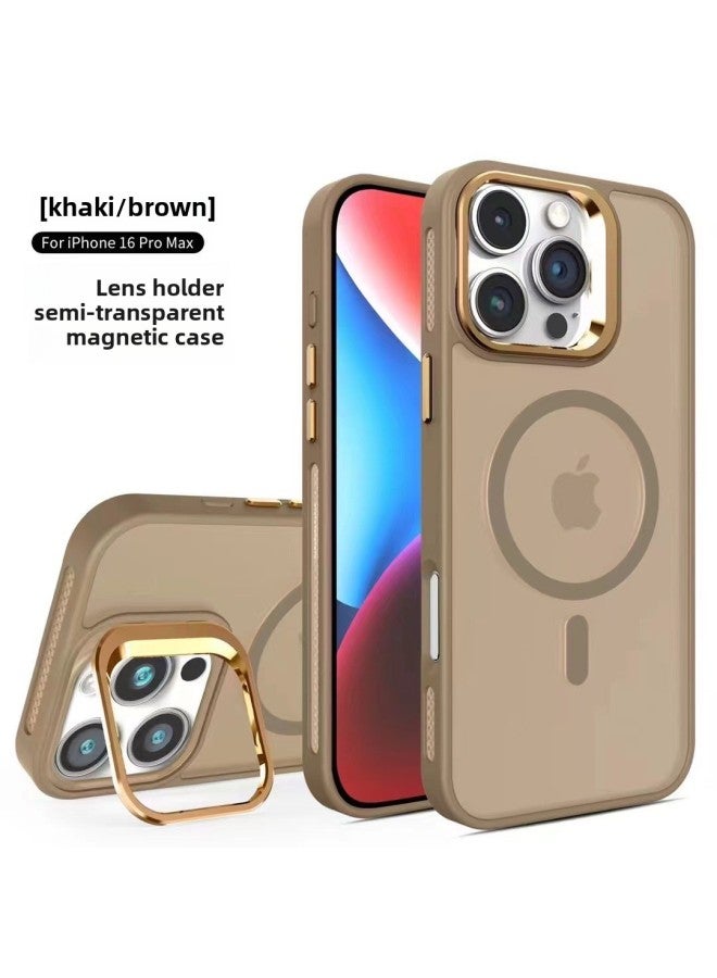 For Apple Skin-feeling Frosted Magnetic Bracket Drop-resistant Protective Case Multiple Models Available