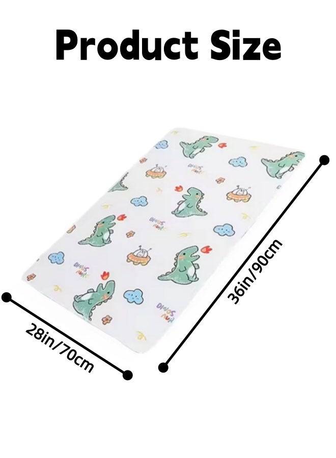 Baby Waterproof Bed Pad70*90cm,Potty Training Pee Pads for Kids, Toddlers - Reusable Washable Waterproof Baby Mattress Pad & Sheet Protector for Soft Cotton Bed Wetting Mats for Kids and Adults 28''x36'' - Image 2