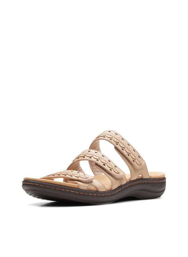 clarks Women's Laurieann Cove Flat Sandal, Sand Leather, 40 EU - Image 1