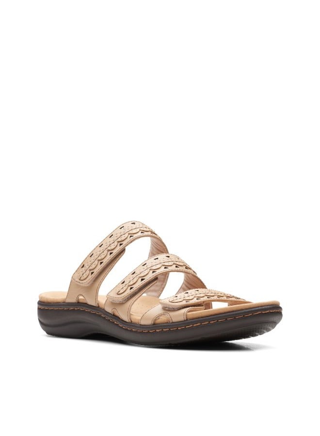 clarks Women's Laurieann Cove Flat Sandal, Sand Leather, 40 EU - Image 3