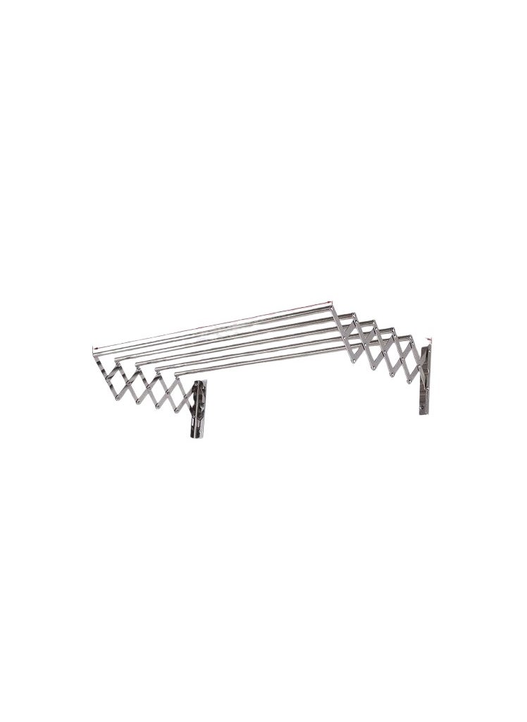 Generic - Wall-mounted zipper drying rack, practical design, suitable for small spaces, suitable for use at home or on balconies, size 100 cm F - Image 1