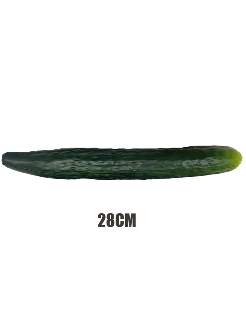 3 PCS Artificial Eggplant, Cucumber, Egg, 2 PCS Lifelike Soft PU Cucumber&Eggplant, 1 PCS Simulated Egg, Fake Food Vegetable for Decoration, Photography, Home, Office - Image 4