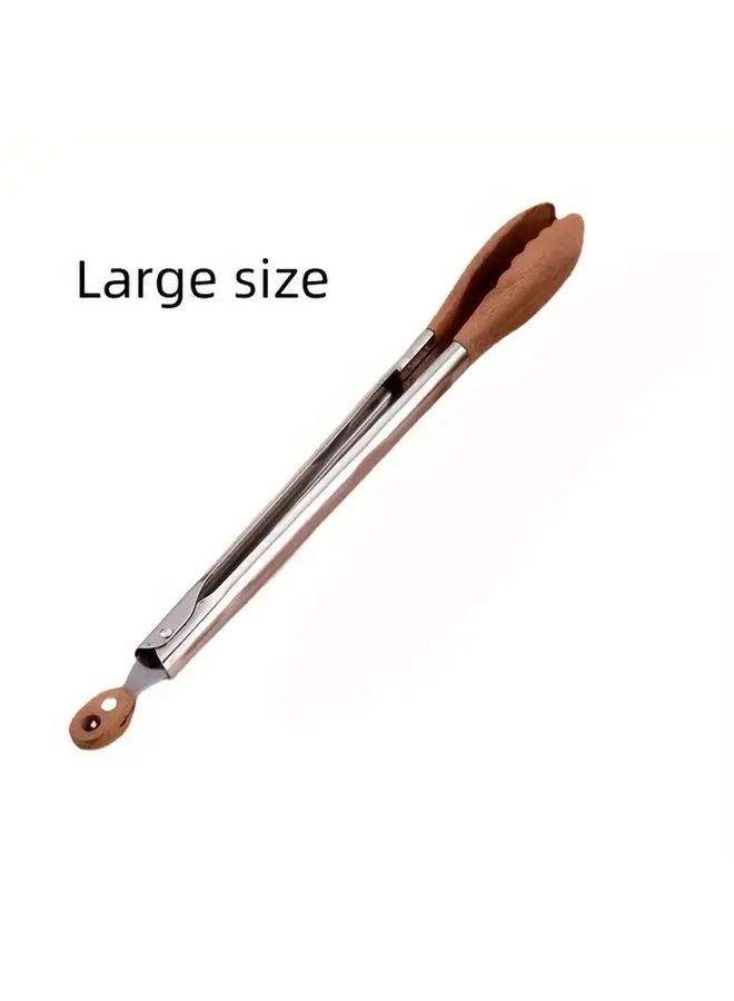 Large Size Stainless Steel Kitchen Tongs With Non-Slip Heat Resistant Grip - Image 5