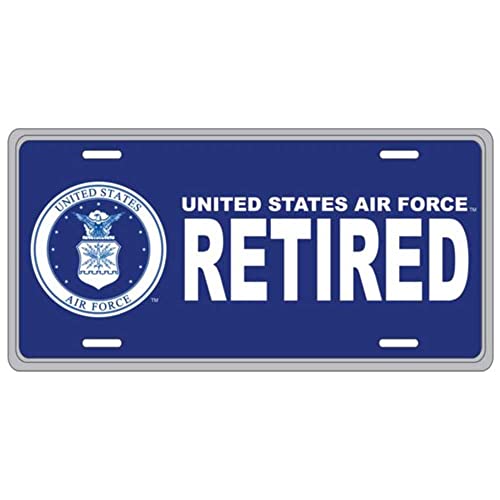 Honor Country US Air Force Retired License Plate - Image 1