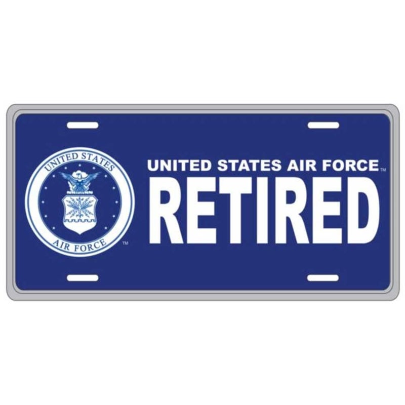 Honor Country US Air Force Retired License Plate - Image 4