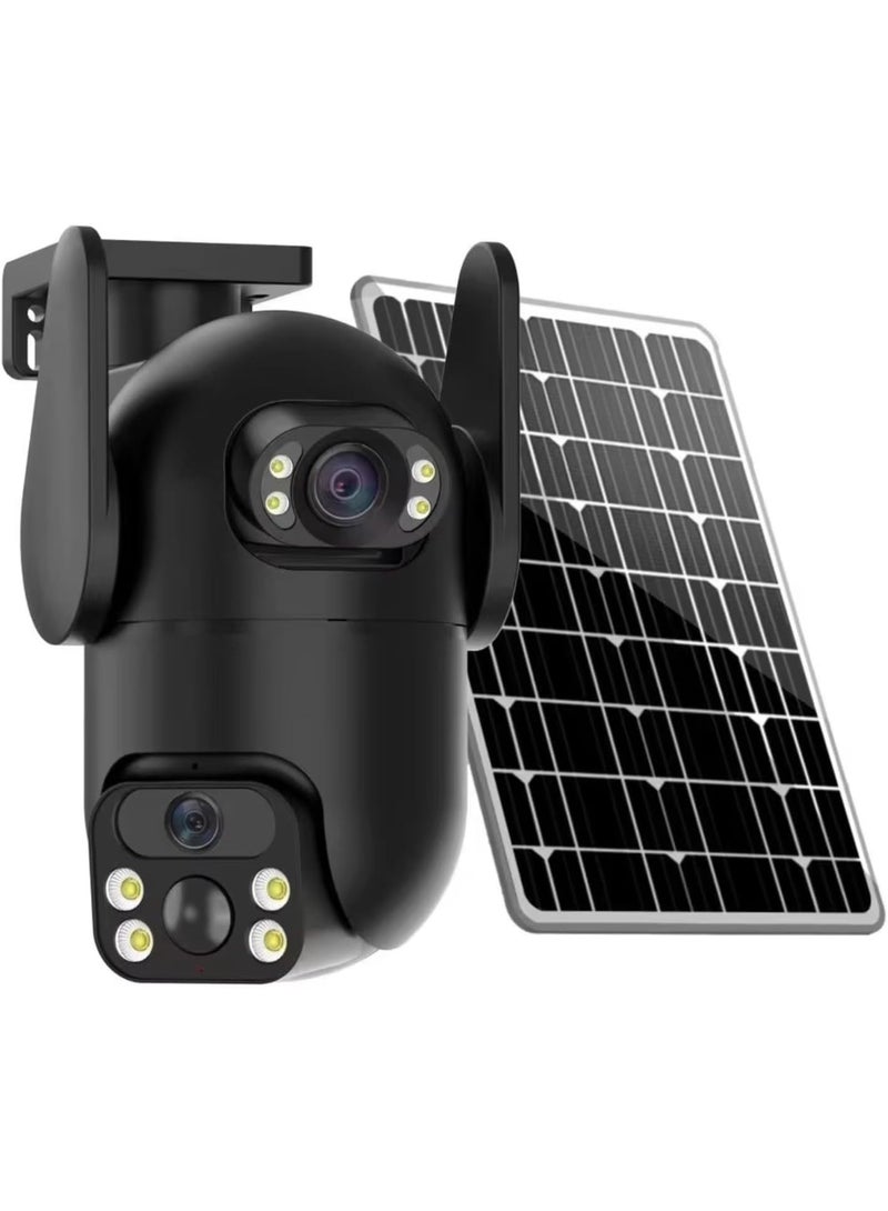 جاجيك 6MP Dual Lens Outdoor Security Camera – 360° Wireless PTZ IP CCTV with 4G SIM Connectivity, Solar Powered, Human Detection, Night Vision, Two-Way Audio, 64GB SD Card, V380 Pro App – Home, Garden & Office Security - Image 5