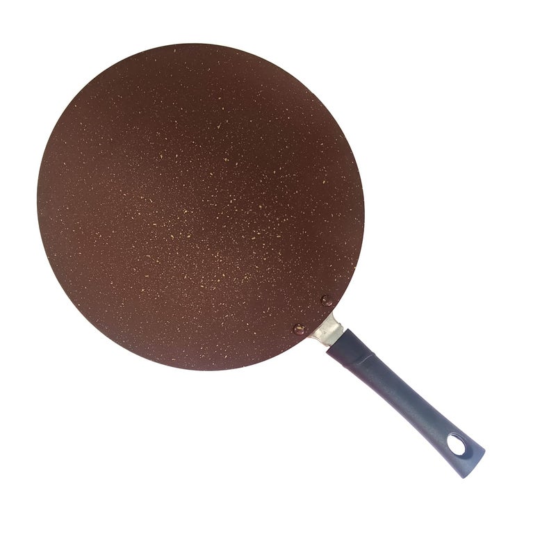 Non Stick Chapati Tawa Roti pan Riveted Cool Touch Handle 26 mm Thick Paratha Thepla Crepe Griddle Pancake Omelette  - Image 3