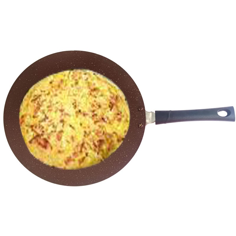 Non Stick Chapati Tawa Roti pan Riveted Cool Touch Handle 26 mm Thick Paratha Thepla Crepe Griddle Pancake Omelette  - Image 5