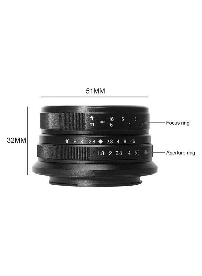 7artisans 7artisans 25mm F1.8 APS-C Wide -angle Manual Focus Lens for Sony Emount Cameras  - Image 2