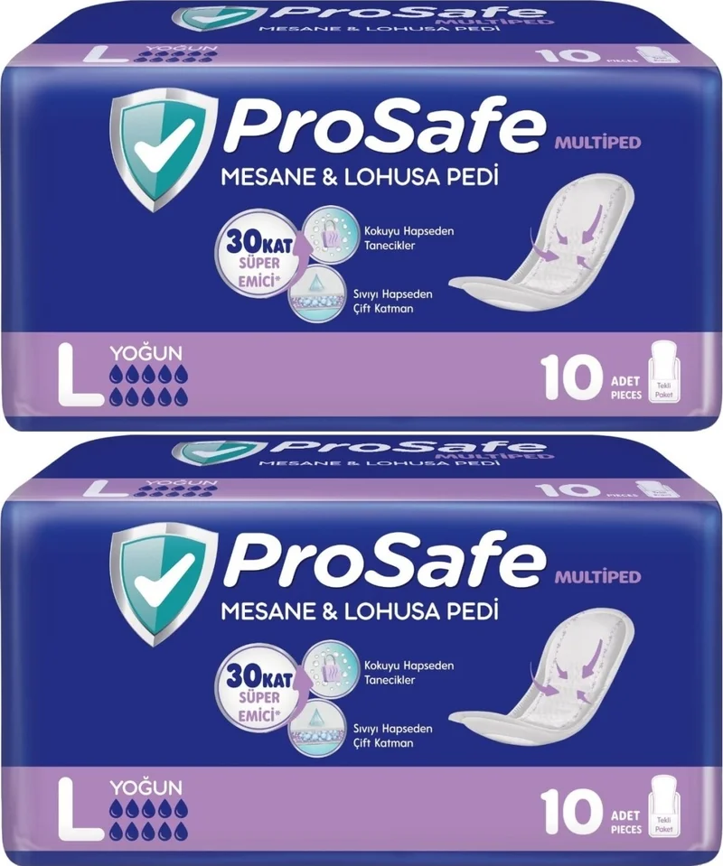 Prosafe Bladder & Maternity Pad L-Large Dense 20 Pieces (2pk*10)