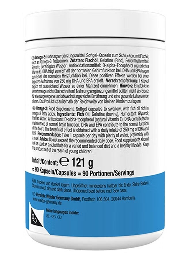 Weider Omega-3 Superior 90 Capsules – High Strength Fish Oil with EPA & DHA for Heart and Brain Support - Image 4