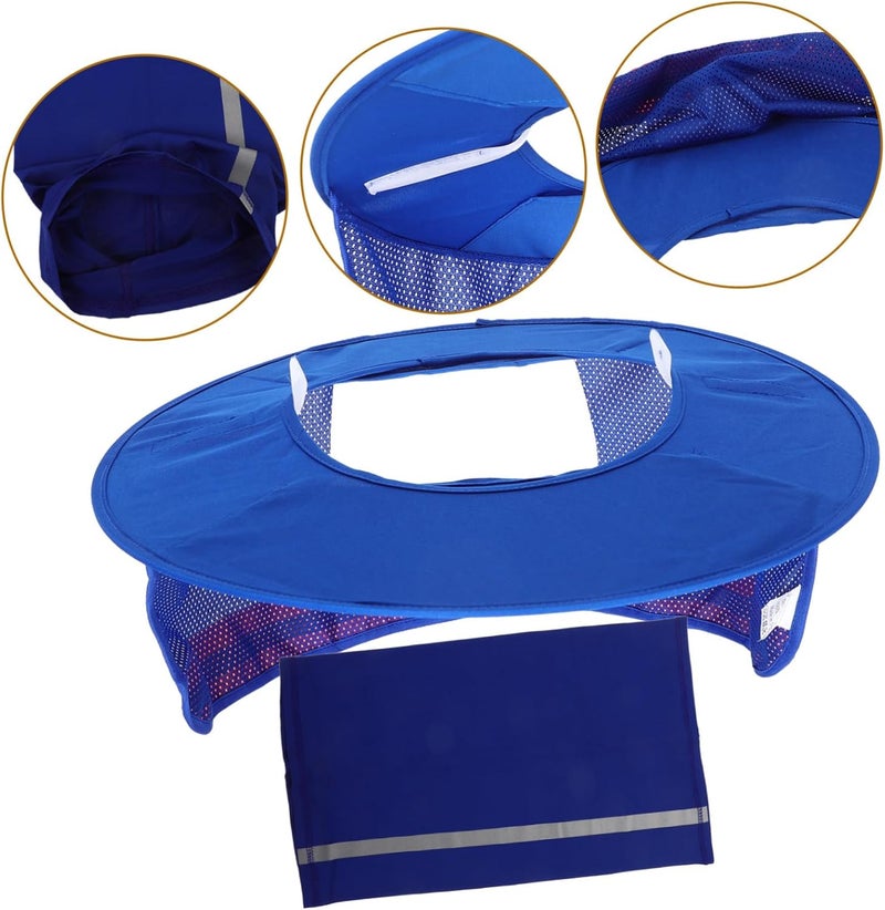 OSALADI 1Set Hard Hat Neck Shade Protective Sunshade Curtain for Construction Safety Hats UV Blocking Full Brim with Neck Cover for Outdoor Use Durable and Reliable Sun Protection - Image 4