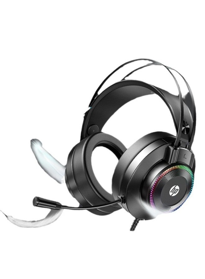 HP GH10 Headset Headset Computer Desktop E-sports Game Headset Microphone Wired Microphone 7.1 Listening-Color:Gh10s Single 3.5 (applicable To Notebooks)  - Image 5