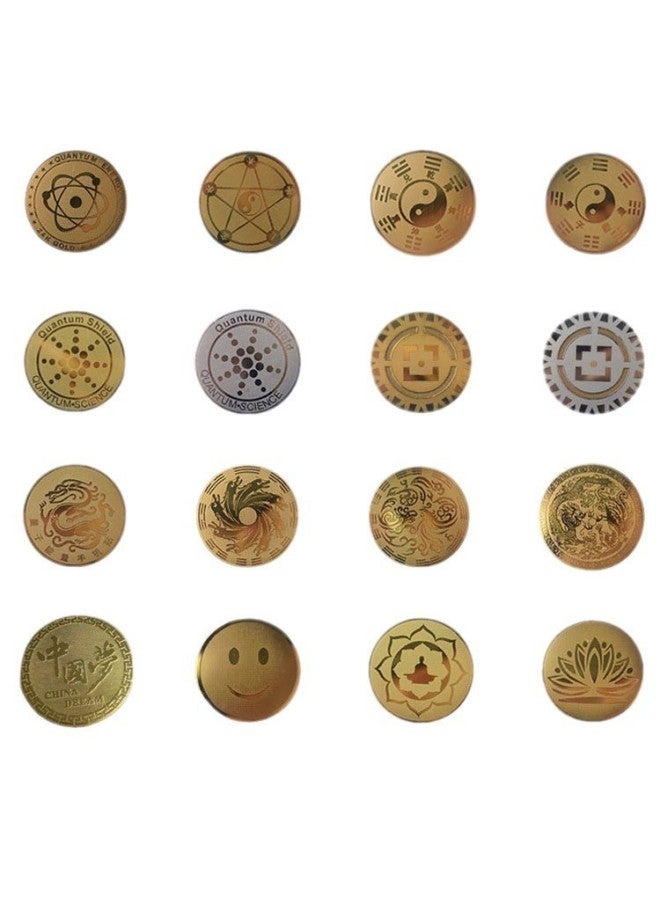 Generic Multiple Pictures, Various Compound Energy Mobile Phone Stickers/Mobile Phone Radiation Protection Stickers/Negative Ion Mobile Phone Stickers Unit Price Including Packaging-Color:Please Note The Color Of The Golden Lotus Universal Paper Card  - Image 4