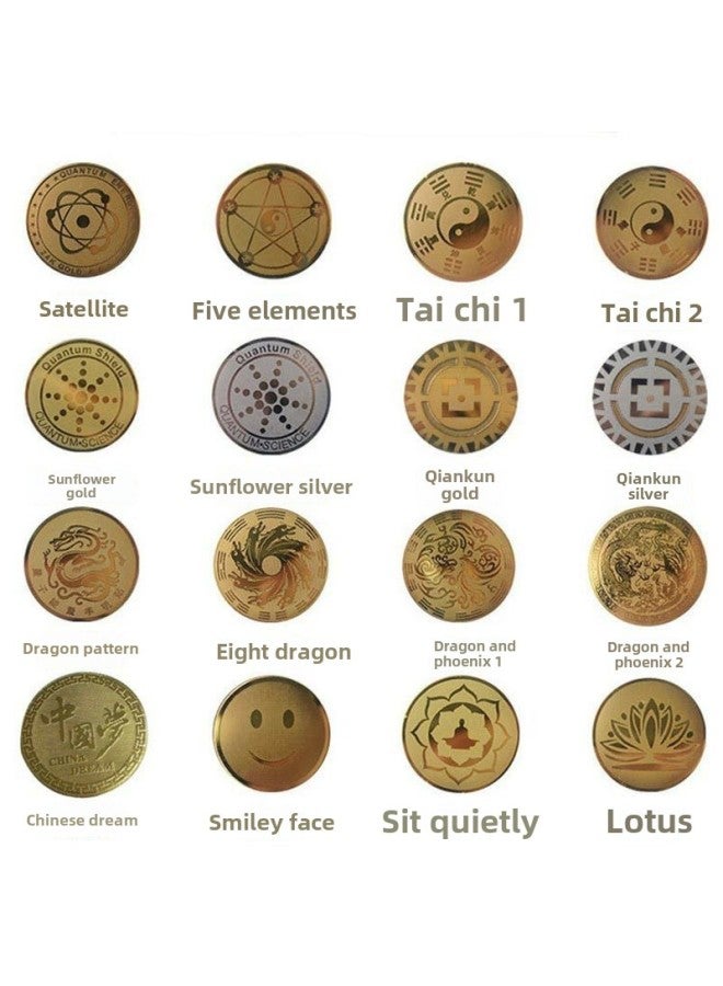 Generic Multiple Pictures, Various Compound Energy Mobile Phone Stickers/Mobile Phone Radiation Protection Stickers/Negative Ion Mobile Phone Stickers Unit Price Including Packaging-Color:Please Note The Color Of The Golden Lotus Universal Paper Card  - Image 2