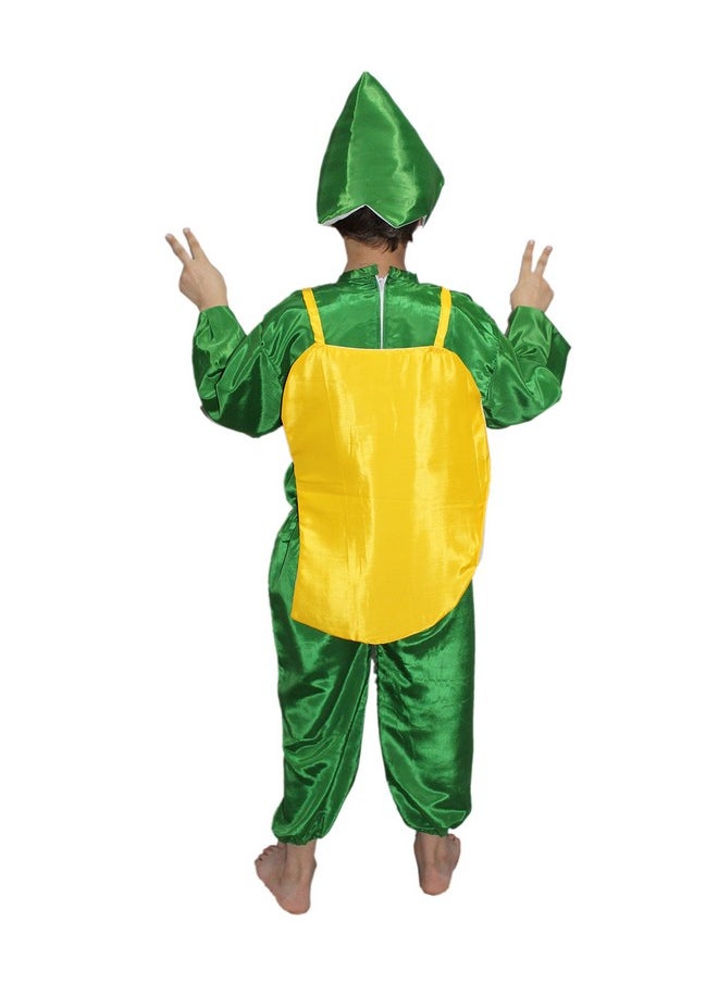 Kaku Fancy Dresses Kaku Fancy Dresses Mango Fruits Costume Cutout With Cap -Yellow-Green, 3-8 Years, For Boys & Girls  - Image 4