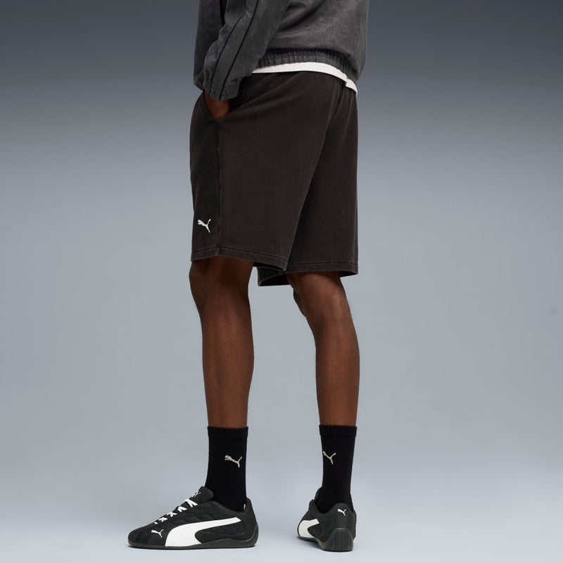 PUMA Scuderia Ferrari Sportswear Mens Black Sweat Shorts - Image 2