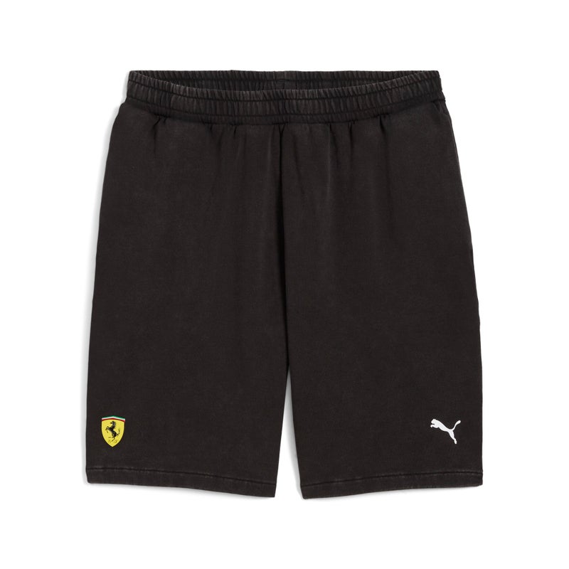 PUMA Scuderia Ferrari Sportswear Mens Black Sweat Shorts - Image 4