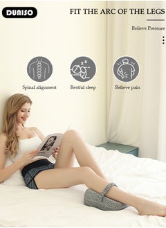 DUNISO Leg and Knee Foam Support Pillow for Side Sleepers,Memory Foam Pillow Knee Pillows for Hip Pain, Lower Back Pain Relief, Side Sleeper Pillows for Adults, Leg Pillow with Washable Cover  - Image 3