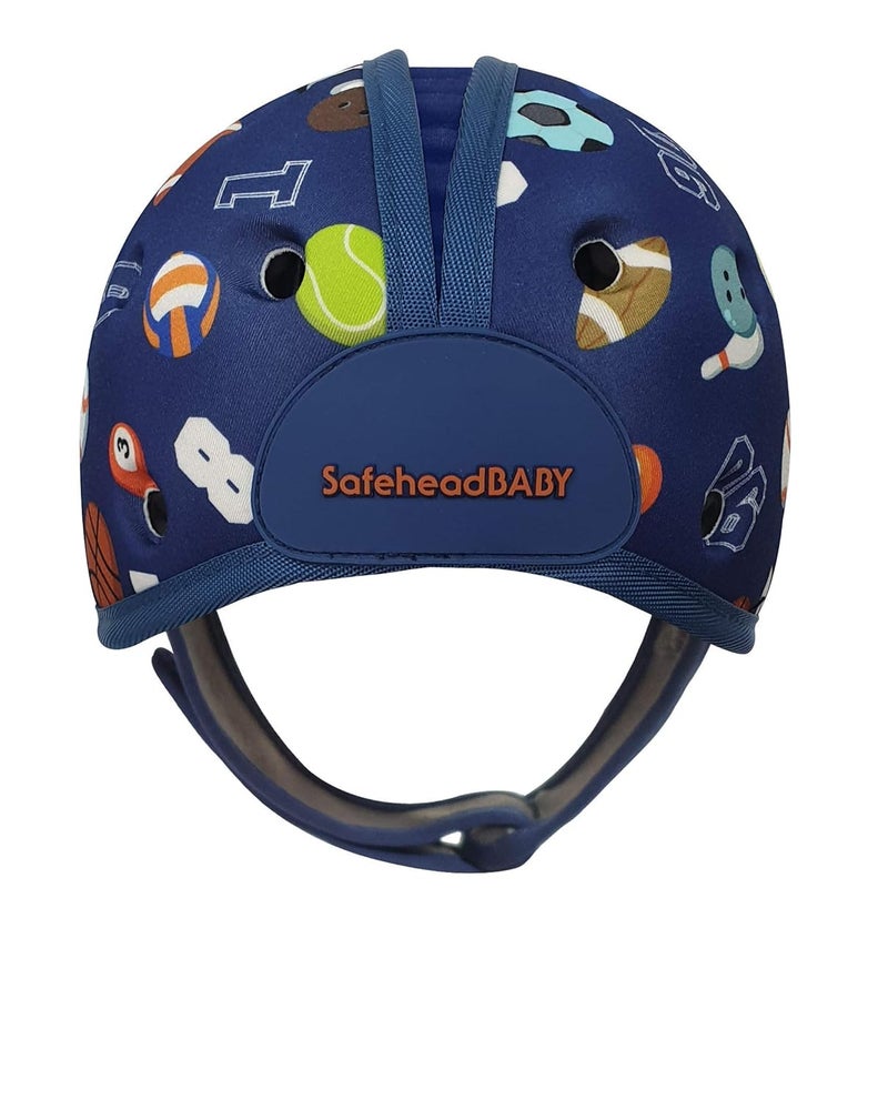 safehead Soft Baby Head Protector Helmet for Crawling and Walking 7–24 Months – Ultra-Lightweight & Breathable Infant Safety Helmet That Grows with Your Baby (Head Circ. 40–52 cm) – Sporty Blue - Image 4