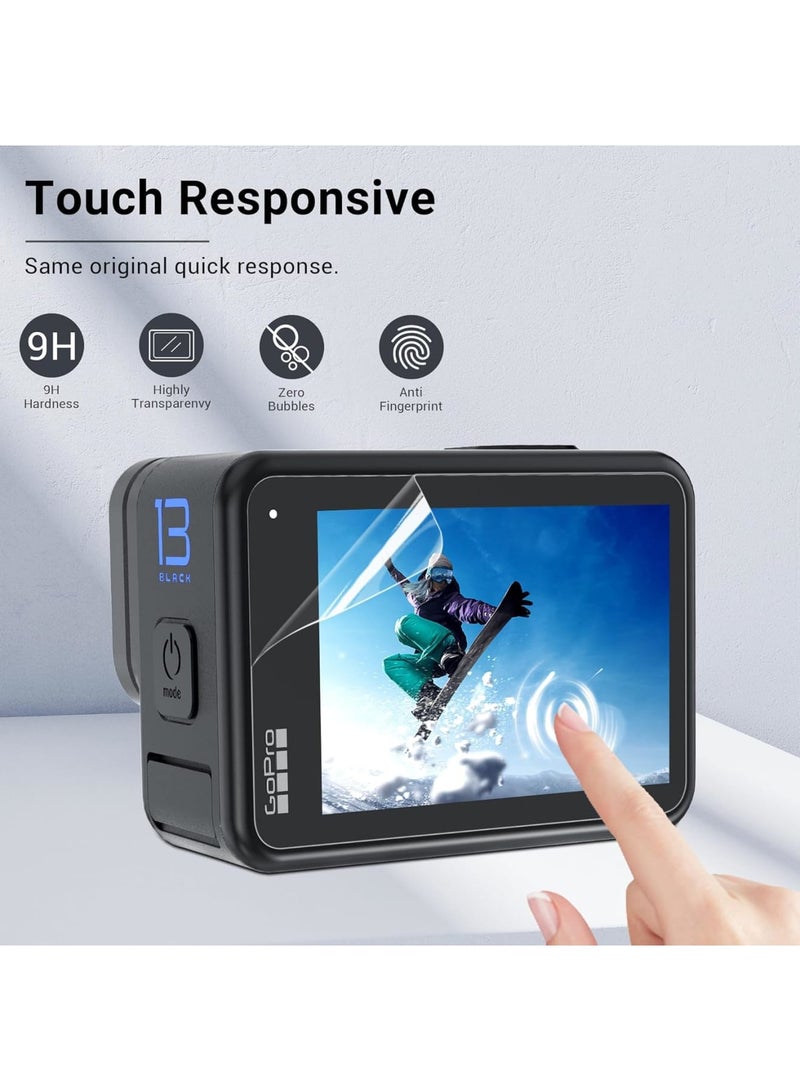 SOLARAE Screen Protector for GoPro Hero 13 Black, Ultra Clear Tempered Glass Back Screen Protector, Tempered Glass Film, Easy Installation, HD Clear, for Go Pro HERO 13 Accessories (3 Set) - Image 5