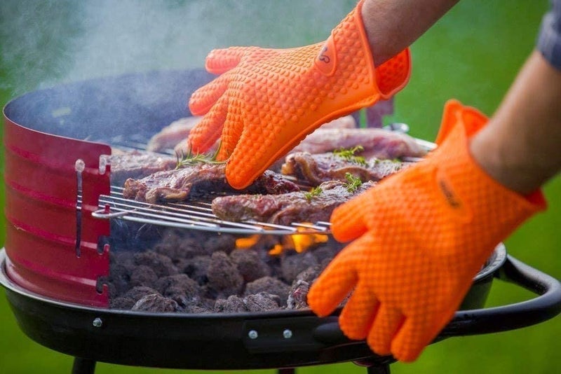 ULTRINA Hand Heat Resistant Cut Resistant Non-Slip Silicone Microwave Oven Convection Cooking Baking Heat Proof Anti-Scald Safety Hand Gloves for Home Kitchen Restaurant Industries Use.(Pack of 2) - Image 3