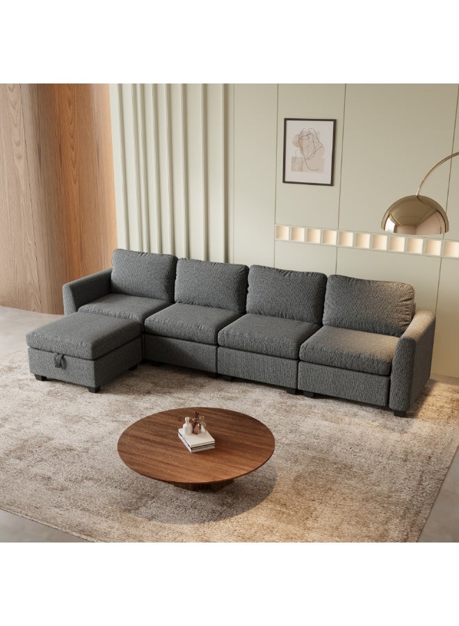 Baytonia Mayas Corner Sofa - Dark Grey - Image 5