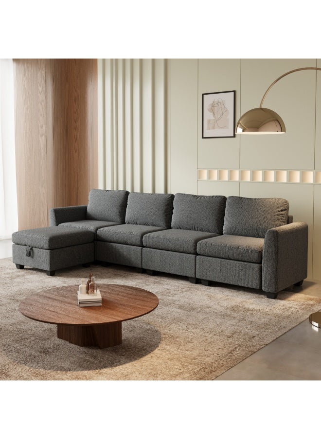 Baytonia Mayas Corner Sofa - Dark Grey - Image 4
