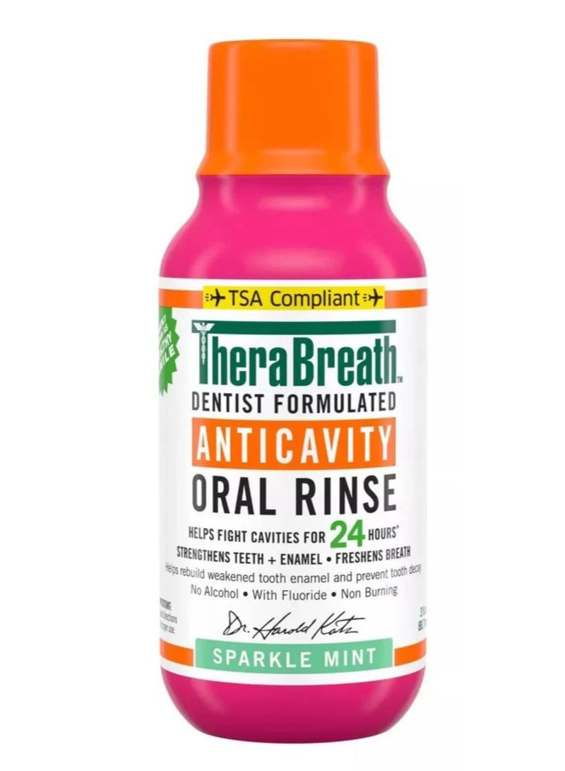 ثيرابريذ ثيرابريث أنتيكافيتي شطف الفم بالنعناع البريق، 16 أونصة