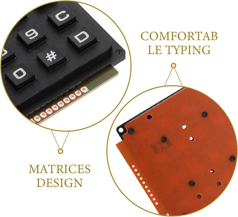 DOITOOL Matrix 4x4 Keypad Module for Microcontroller, 16-Key External Keyboard Button Switch Array for Industrial and DIY Electronics Applications - Image 3