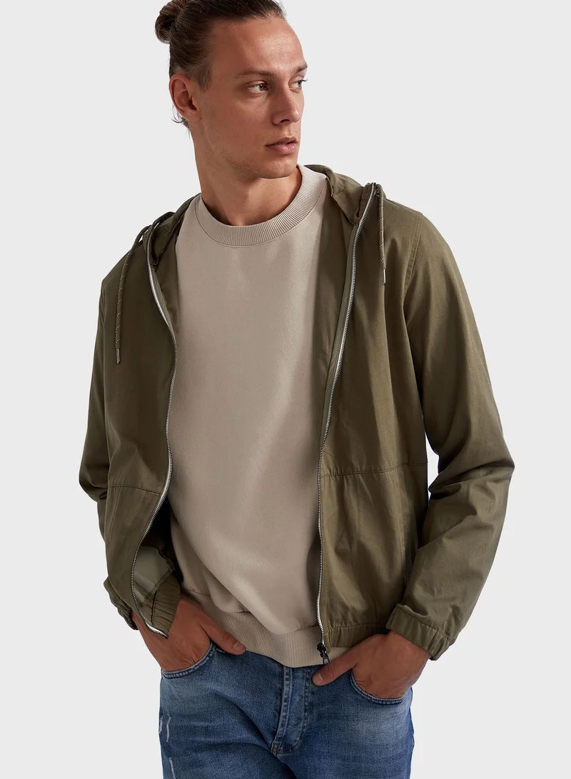 DeFacto Hooded Windrunner Jacket