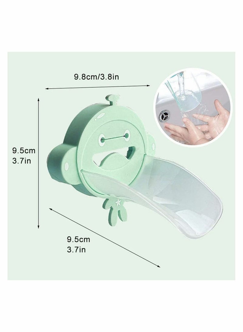 SYOSI 2 Pcs Tap Extender for Kids, Faucet Extender, Sink Handle Extender, Safe and Fun Cute Cartoon Silicone Sink Handle Extender for Toddler Child Kid Hand Washing - Image 2