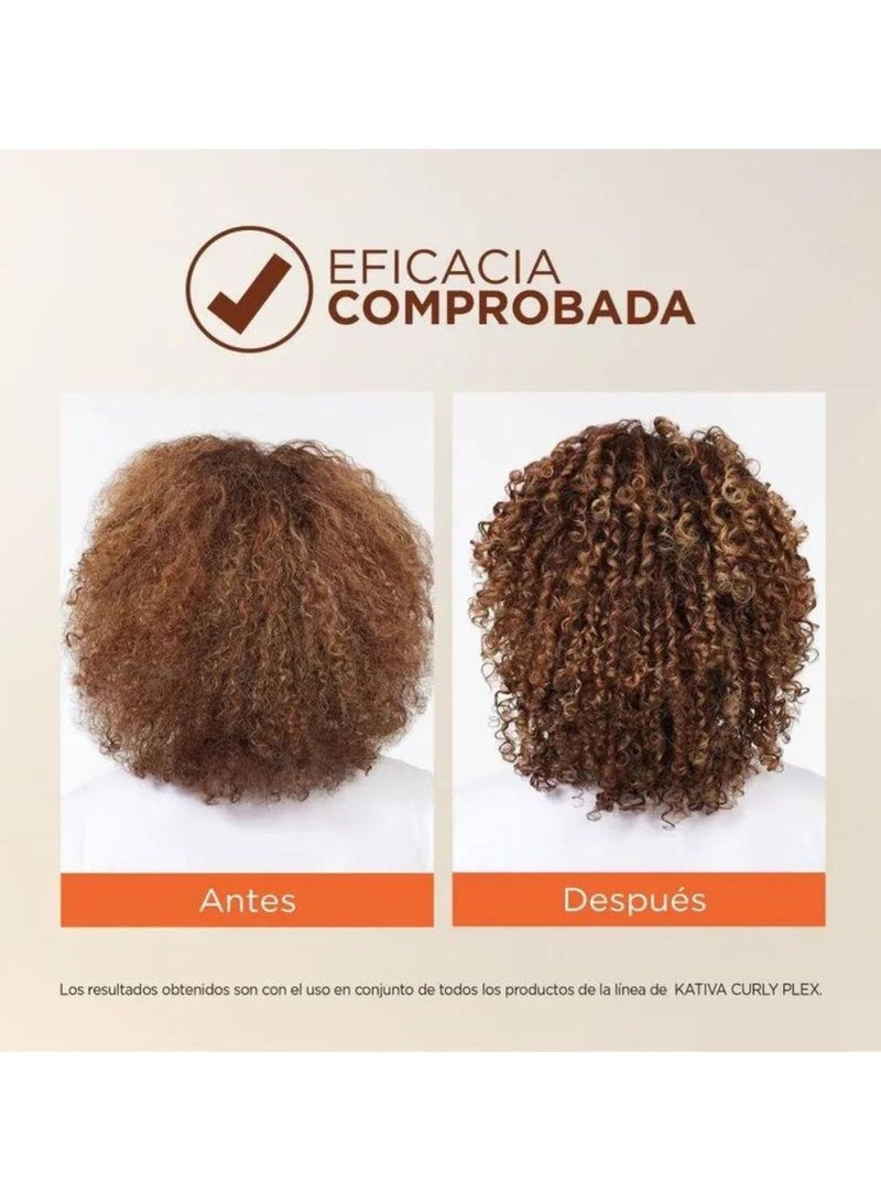 Kativa Curly Plex Deep Conditioner Curl Definition and Bond Reconstruction 450ml - Image 3