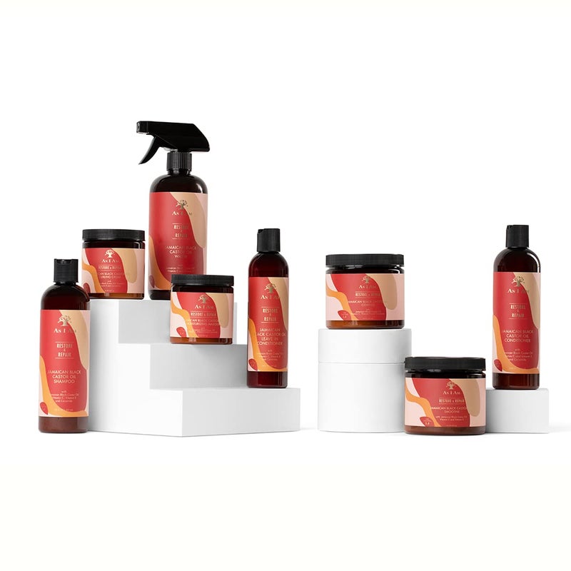 As I Am كما أنا ماء JBCO 16 أونصة - مقوي تجعيد نانو - يرطب ويفك تشابك الشعر - مضاد للتجاعيد - يزيد من قوة الألياف - غني بزيت الخروع الأسود الجامايكي، فيتامين C، وفيتامين E - Image 4