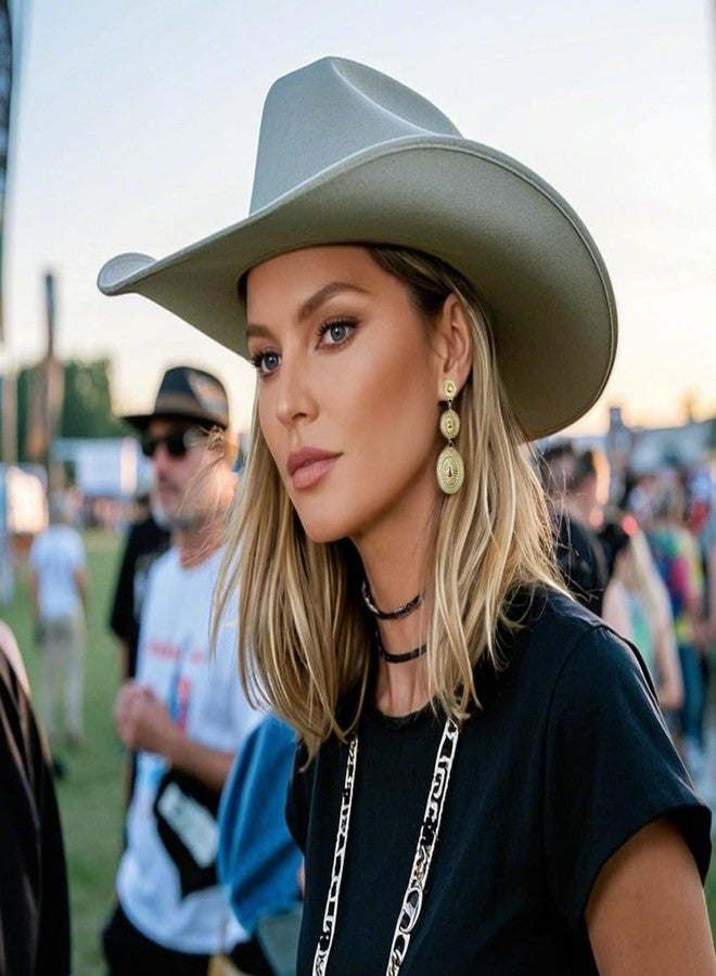 eartif Western Earrings for Women Vintage Waterdrop Long Dangle Earring Gold Boho Earrings Cowgirl Earring Country Concert Outfits Jewelry Accessories (Gold) - Image 4