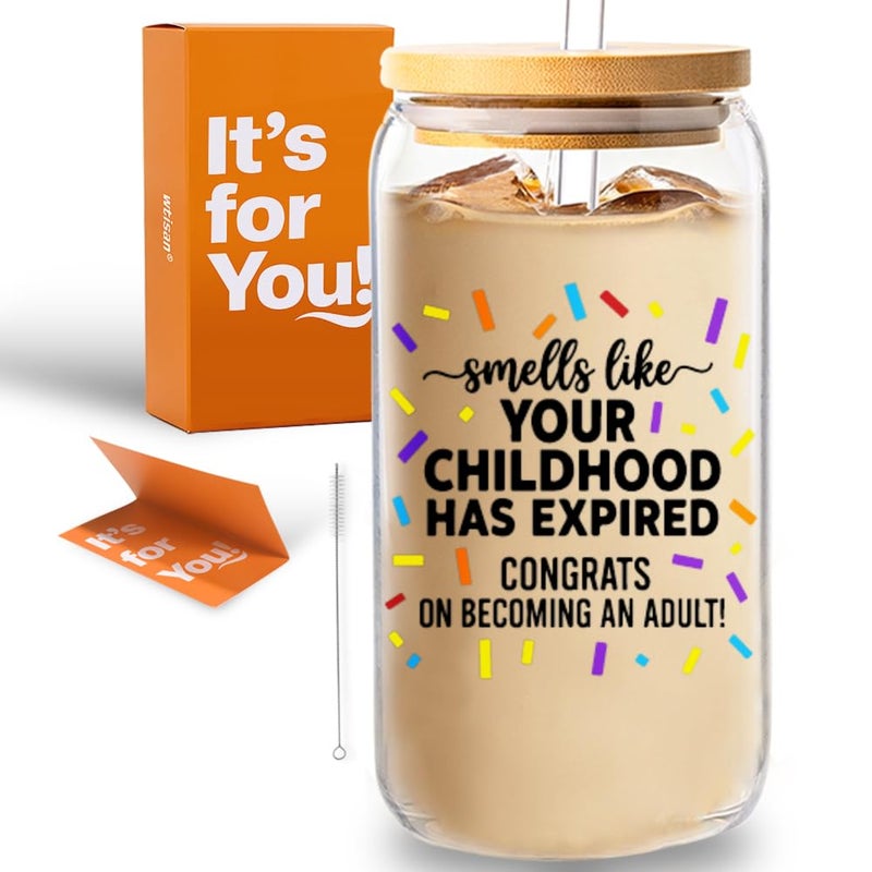 wtisan 18th Birthday Gifts for Girls: Boys, Finally 18 Happy Birthday, 18th Birthday Gift Set - Image 1