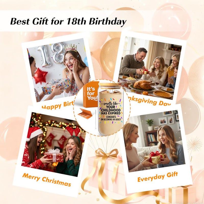 wtisan 18th Birthday Gifts for Girls: Boys, Finally 18 Happy Birthday, 18th Birthday Gift Set - Image 5