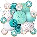 Hortsun 19 Pcs Donut Birthday Party Decorations Lanterns Hanging Donut Theme Decor Paper Lanterns Honeycomb Decorations Sweet One Birthday Party Supplies Donuts Decor Candy Ice CreamBlue - Image 4