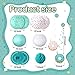 Hortsun 19 Pcs Donut Birthday Party Decorations Lanterns Hanging Donut Theme Decor Paper Lanterns Honeycomb Decorations Sweet One Birthday Party Supplies Donuts Decor Candy Ice CreamBlue - Image 2