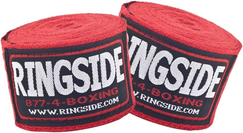 Ringside Cotton Standard Boxing Handwraps - Extra Long 2" x 170" for Enhanced Hand Protection - Black - Image 3