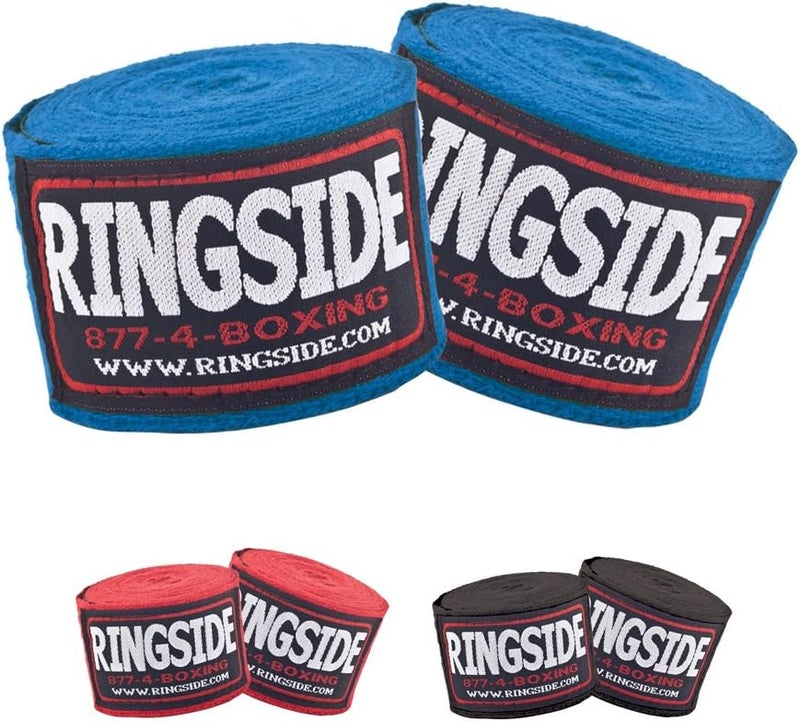 Ringside Cotton Standard Boxing Handwraps - Extra Long 2" x 170" for Enhanced Hand Protection - Black - Image 4