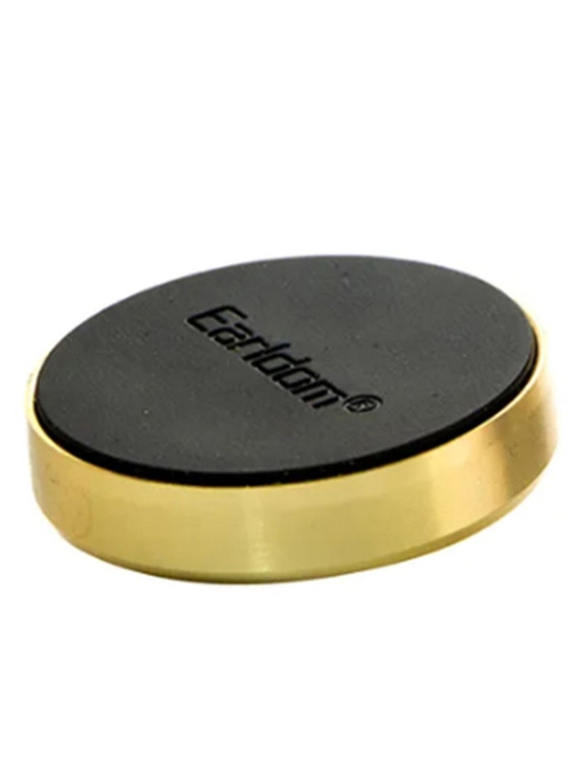 NEW ET-EH18 Universal Magnetic Mobile Holder Mount – Premium Gold Magnetic Car Phone Mount, Adjustable for All Smartphones - Image 1