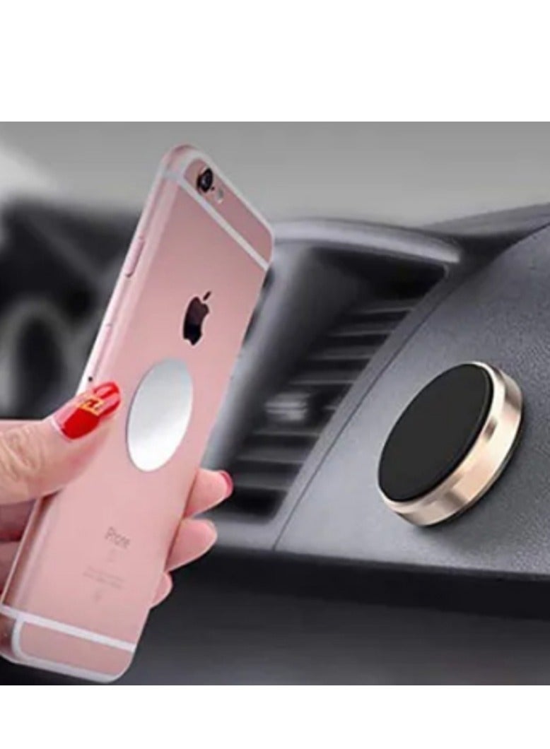 NEW ET-EH18 Universal Magnetic Mobile Holder Mount – Premium Gold Magnetic Car Phone Mount, Adjustable for All Smartphones - Image 2
