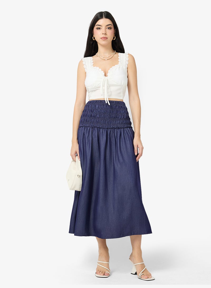 ELLA Skirt With Shirred Waist - Image 4